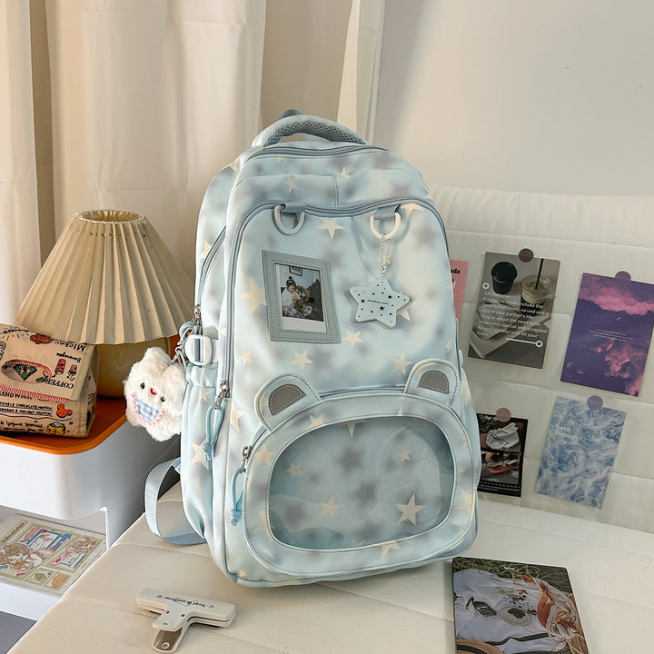 Backpack with Cute Applications and Thoughtful Storage Kalsten