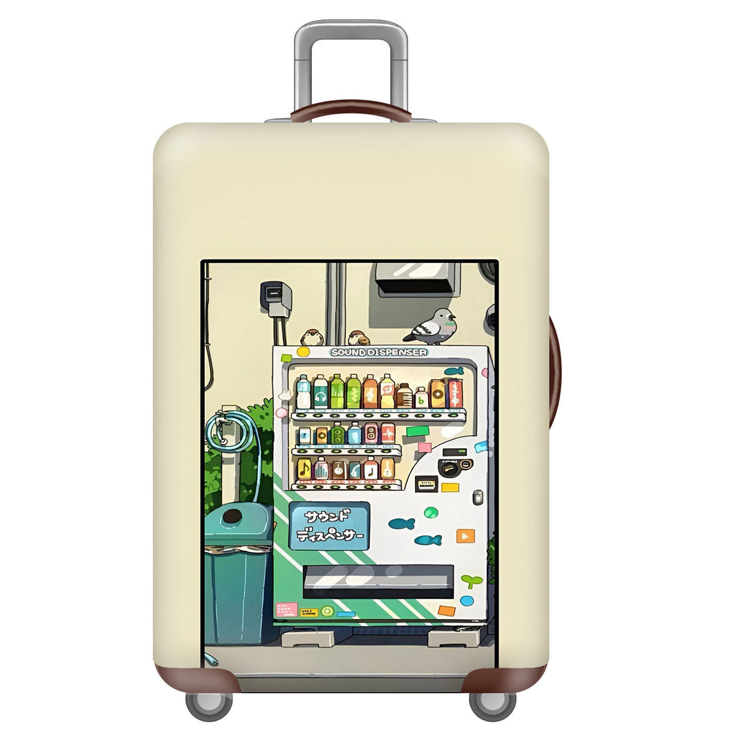 Unisex Hard-shell Suitcase with Impressive Futuristic City Design Kalsten