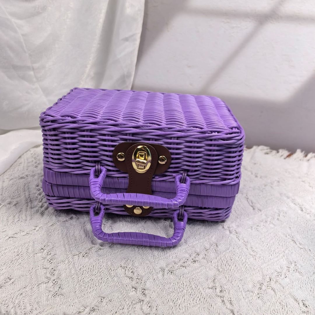 Women braided cosmetic and storage case Kalsten