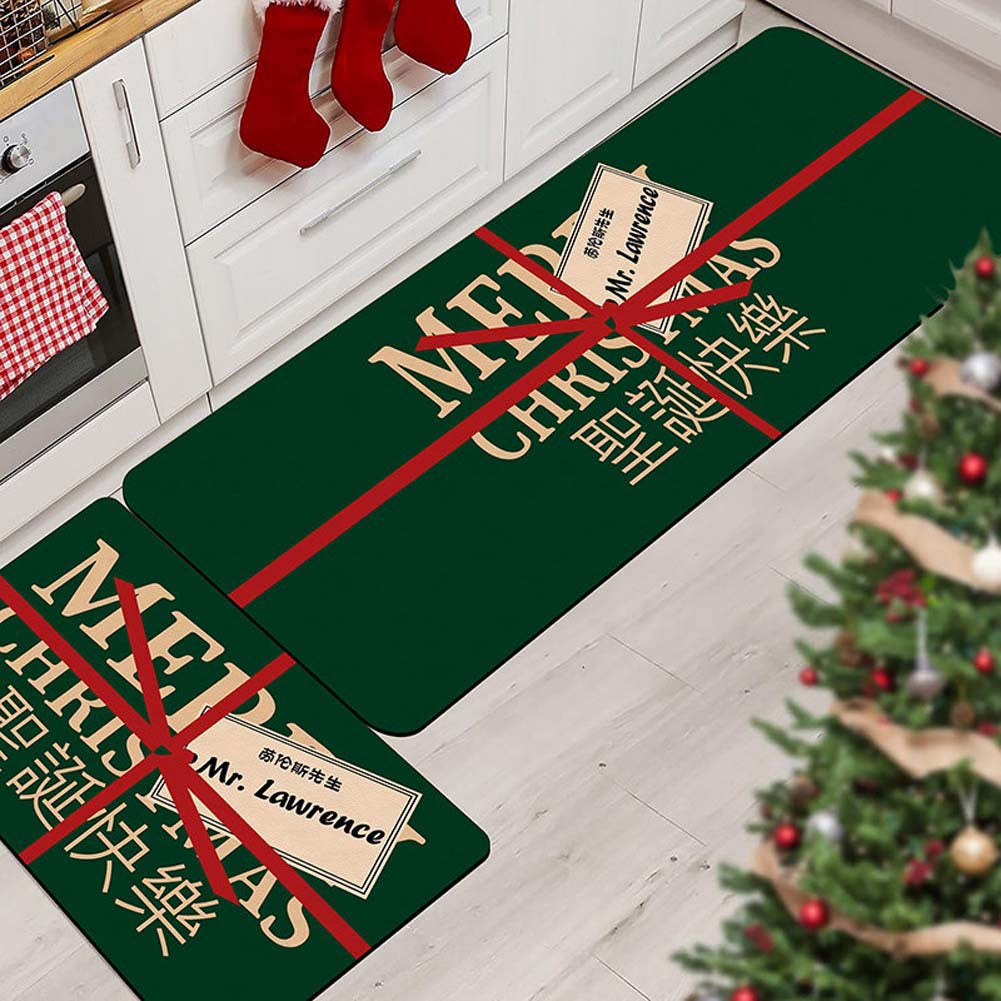 Christmas-Themed Kitchen Mat Set Kalsten
