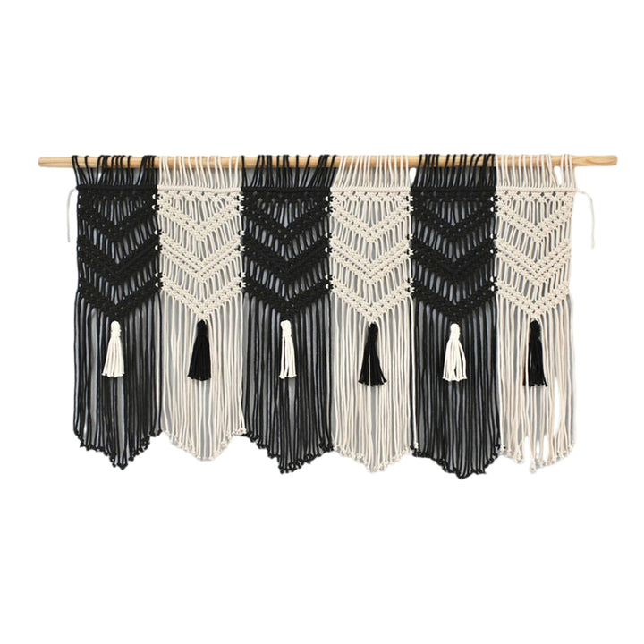 Macrame Wall Tapestry with Decorative Tassels Kalsten