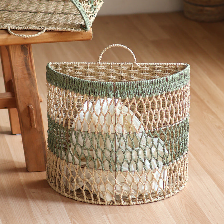Storage basket with handwoven design Kalsten