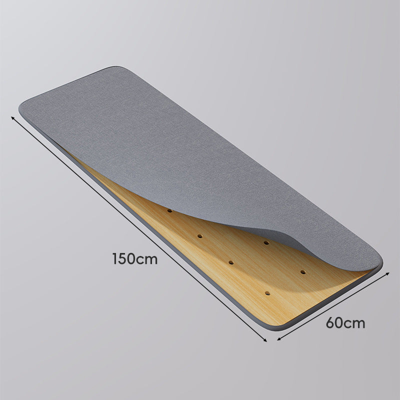Large Perforated Bamboo Shelf Panel with Ventilated Slatted Design