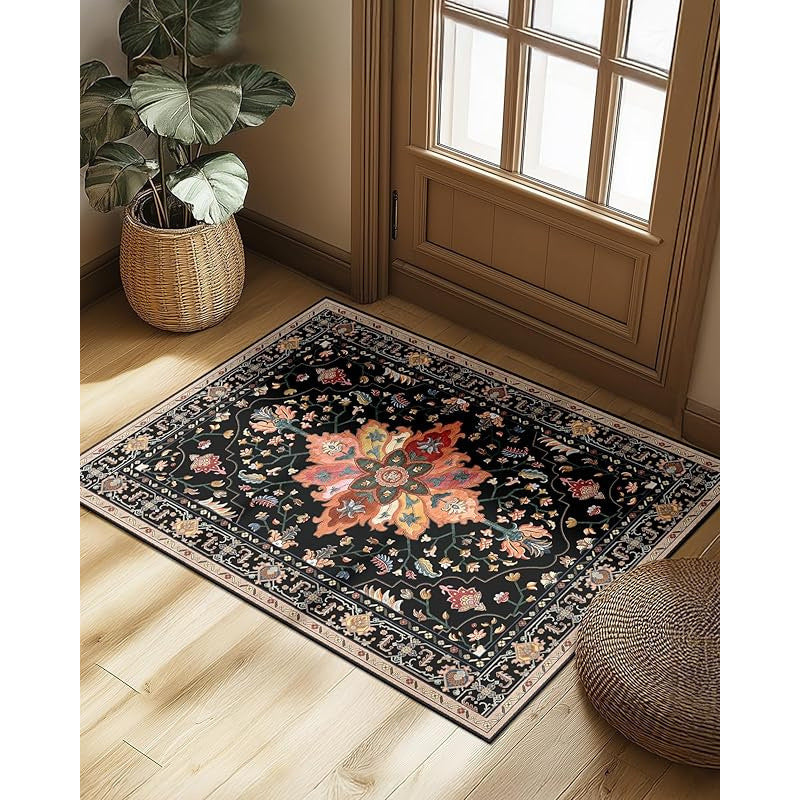 Elegant Floral Pattern Area Rug Kalsten