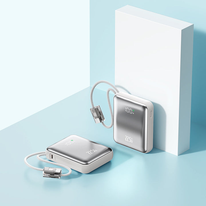 Portable power bank with integrated LED digital display and real-time charging status indicator Kalsten