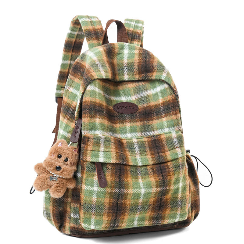 Chic Animal-Print School Backpack Kalsten