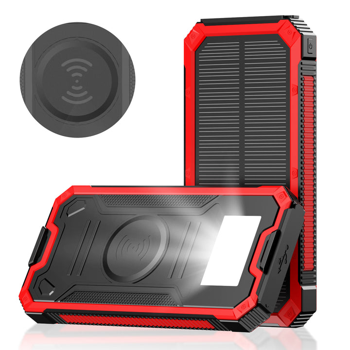 Portable Solar Power Bank with Fast Charging Function and Wireless Charging Adapter Kalsten