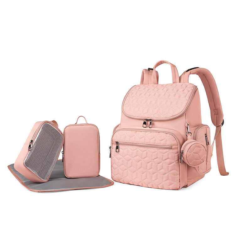 Quilted Multi-Compartment Travel Backpack Kalsten