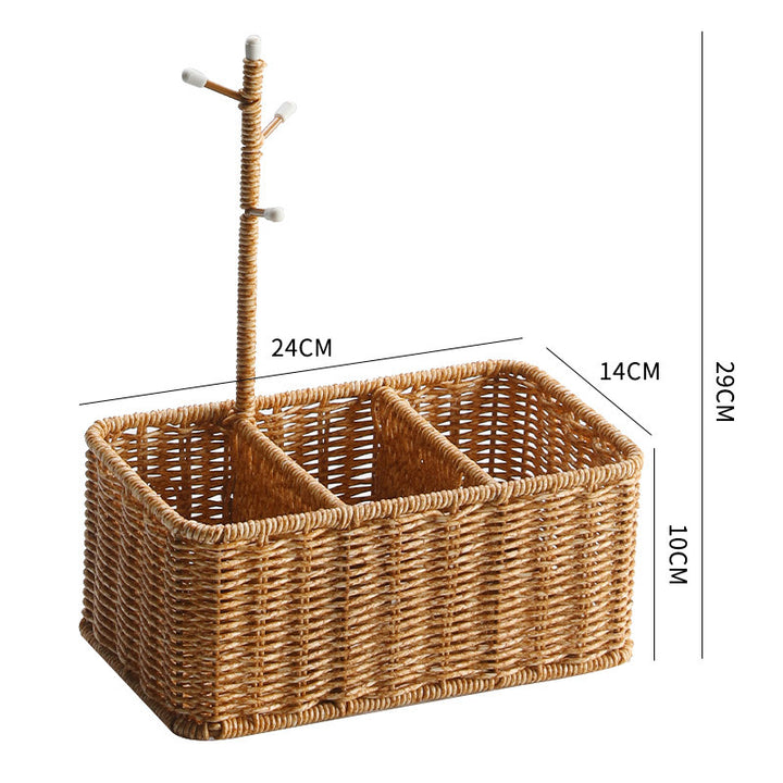 Unisex Versatile Storage Basket with Hooks Kalsten