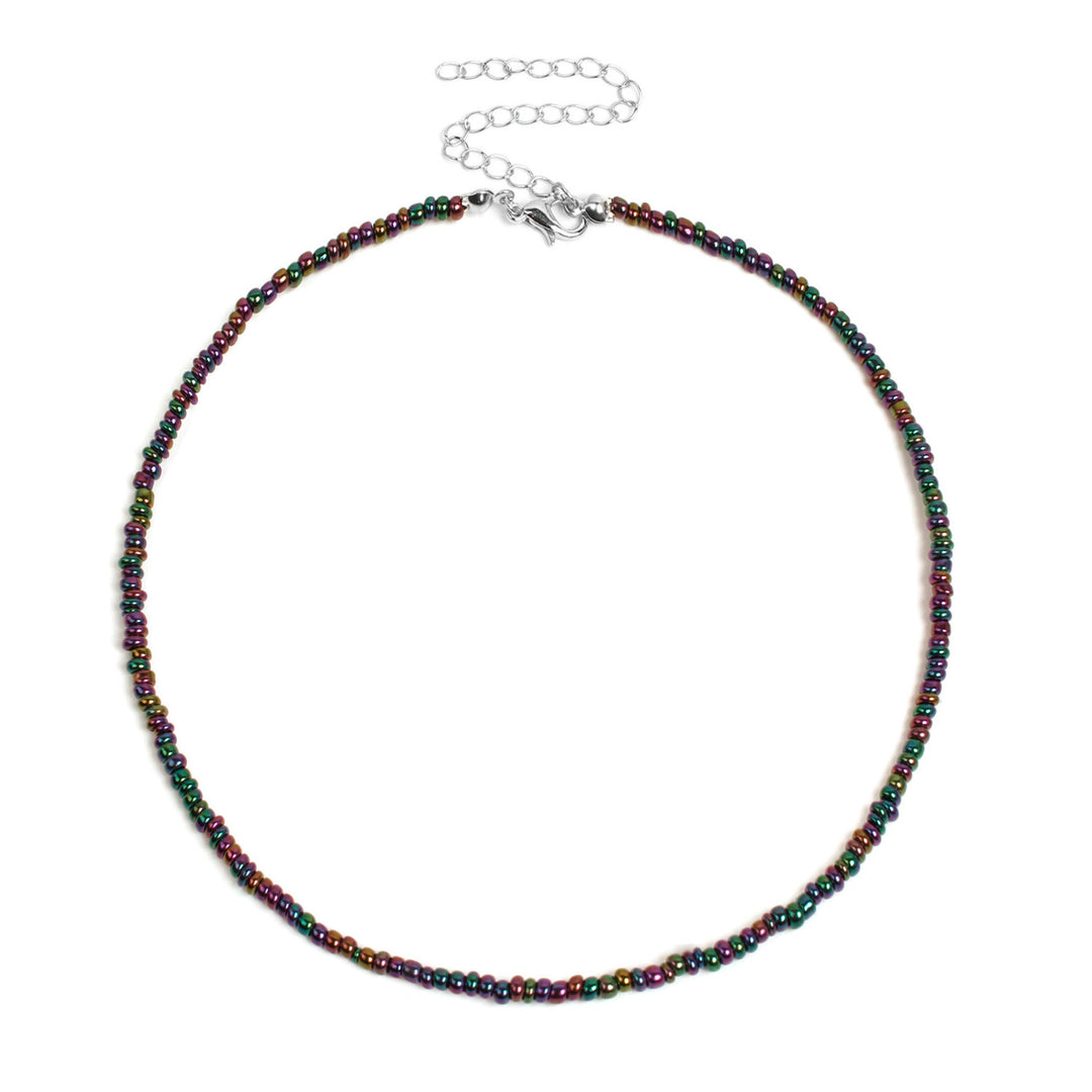Colorful Beaded Choker Necklace Kalsten