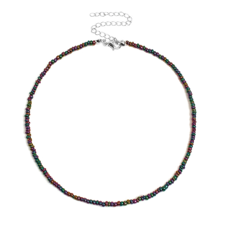 Colorful Beaded Choker Necklace Kalsten