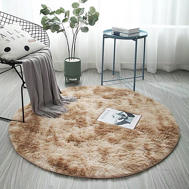 Plush Round Area Rug