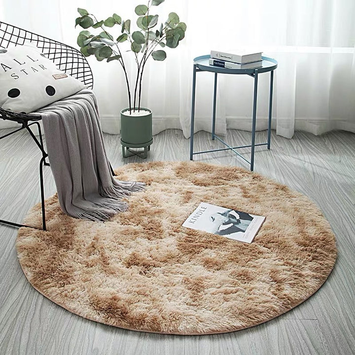 Plush Round Area Rug