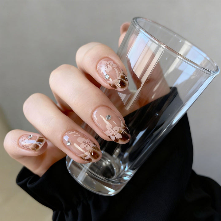Elegant Ombre Glitter Nail Enhancements Kalsten