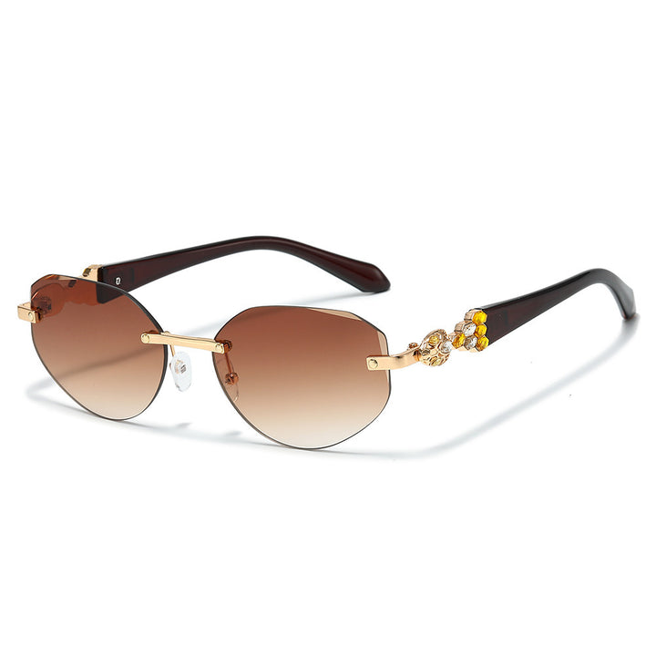 Decorative Oversized Shield Sunglasses Kalsten