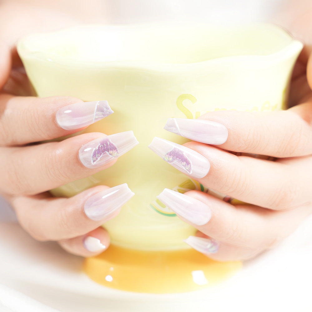 Artistic Butterfly Design Press-On Nail Set Kalsten