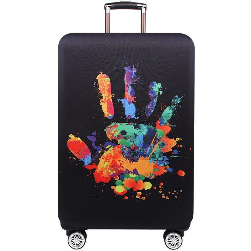 Ladies hard shell suitcase with elegant pattern print Kalsten