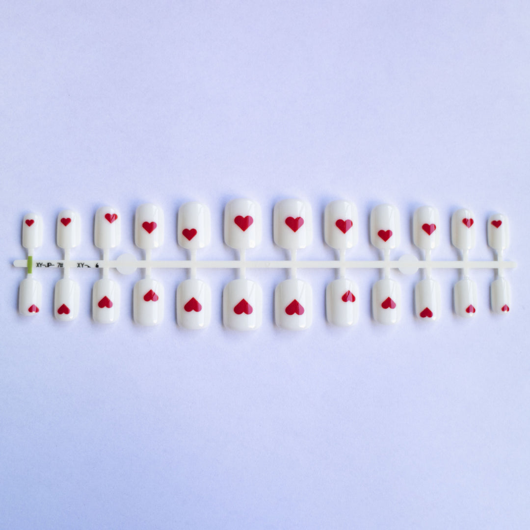 Heart Accented Nail Art