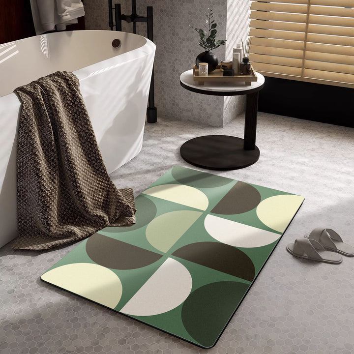 Contemporary Geometric Bath Mat
