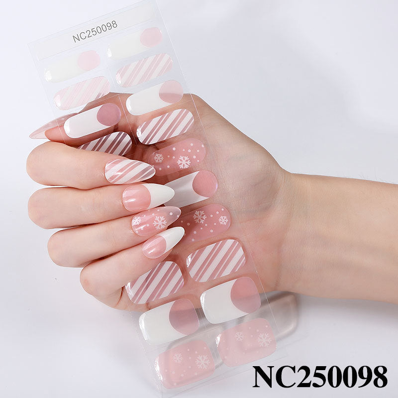 Elegant Floral Design Nail Wraps