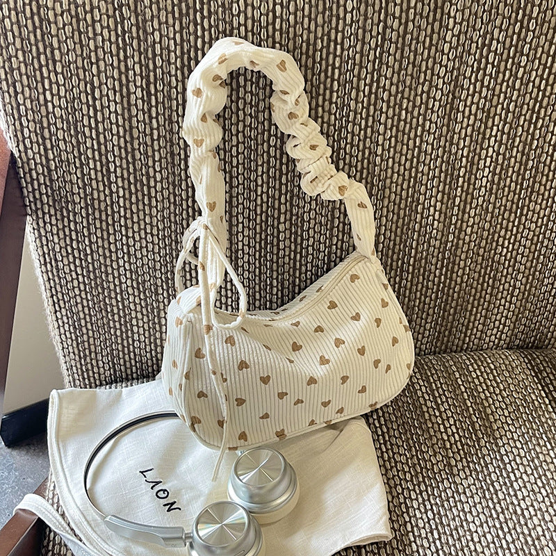 Charming Heart-Patterned Handbag