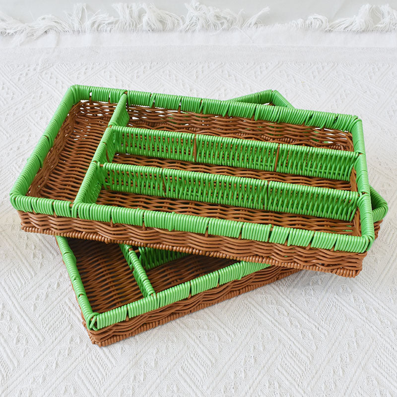 Stylish Multi-Compartment Woven Storage Organizer Kalsten