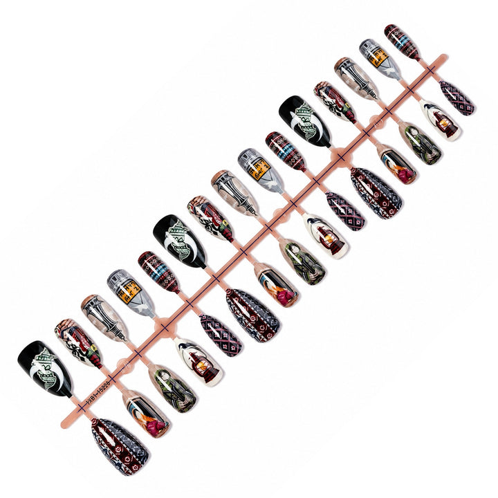 Artificial Nail Collection with Cultural Designs Kalsten