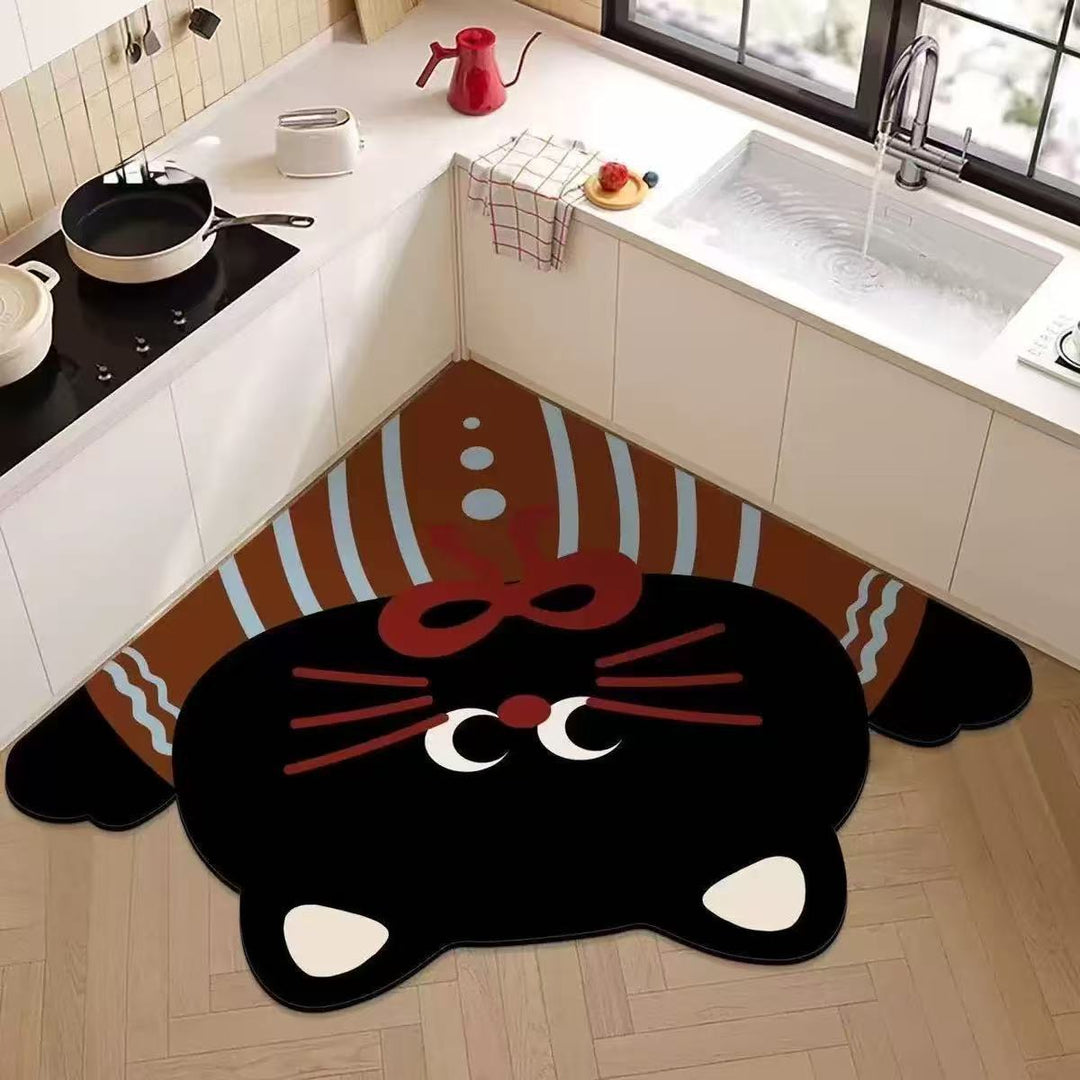 Cartoon Theme Kitchen Comfort Mat