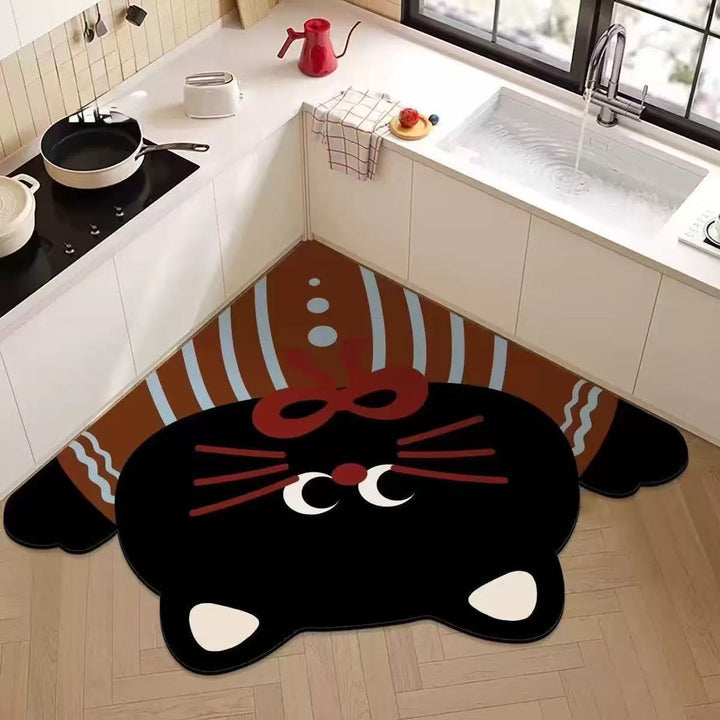 Cartoon Theme Kitchen Comfort Mat