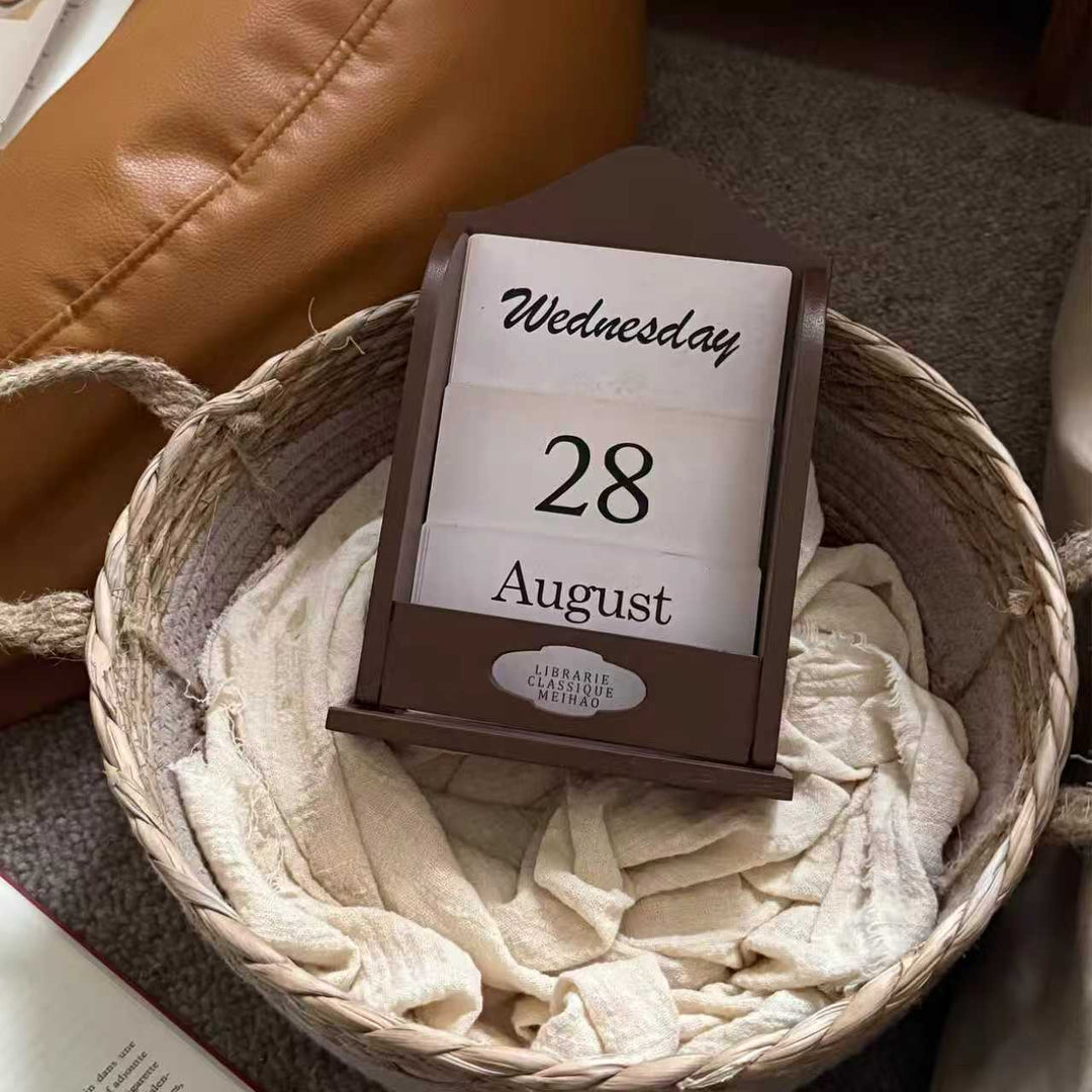 Vintage Desk Calendar Stand