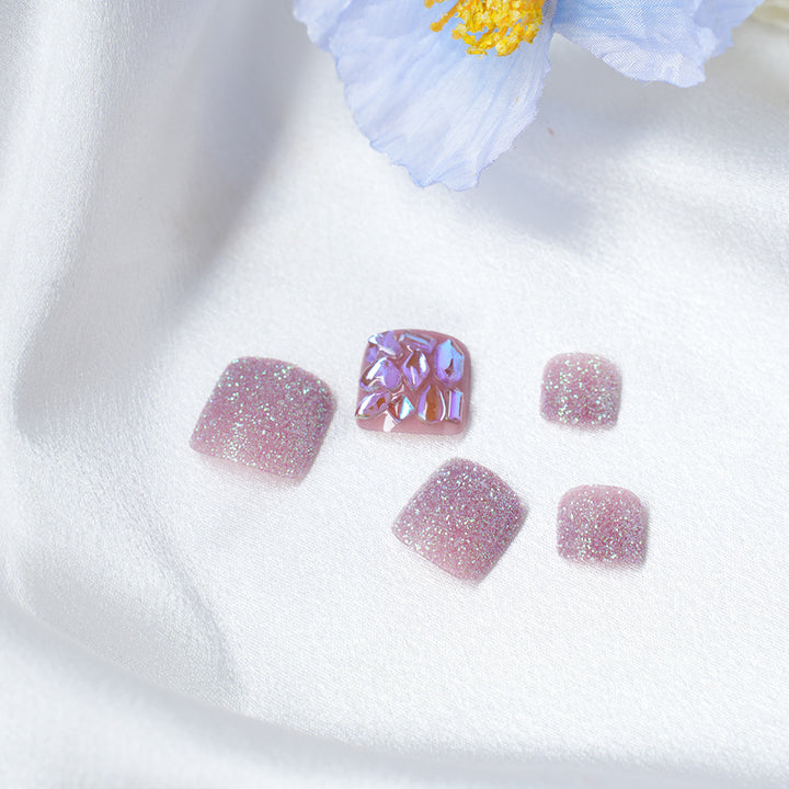 Glittering Rhinestone Press-On Nail Set Kalsten
