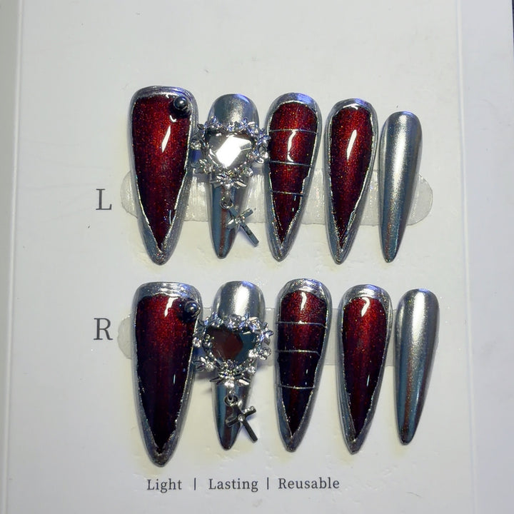 Glamorous Decorative Press-On Nail Set