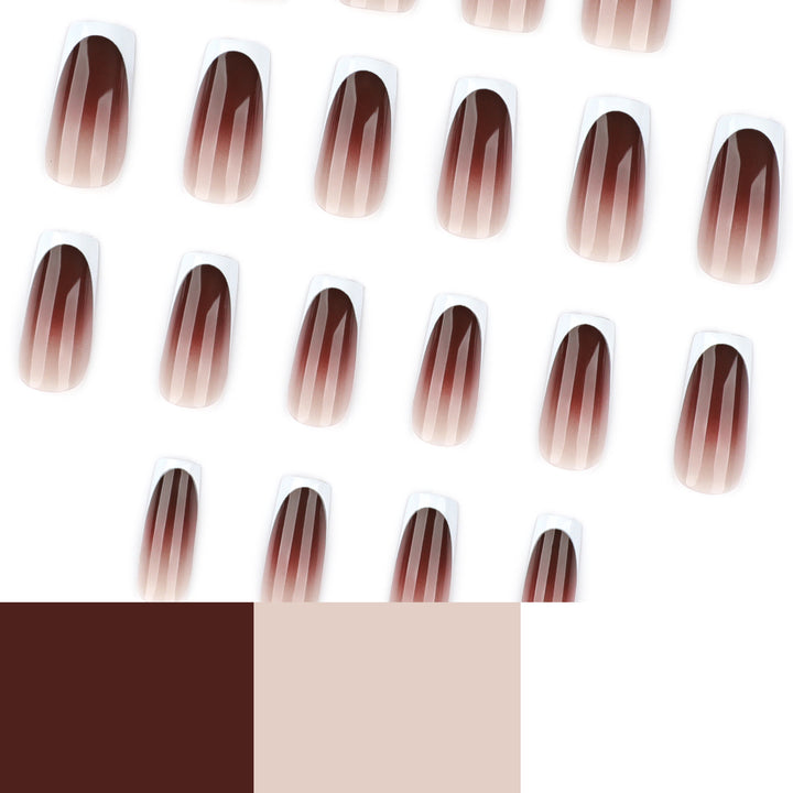 Artful Nail Extensions with Elegant French Tip Kalsten