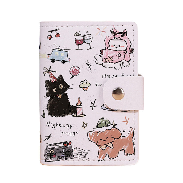 Cute Cartoon Cat-Themed Passport Holder Kalsten
