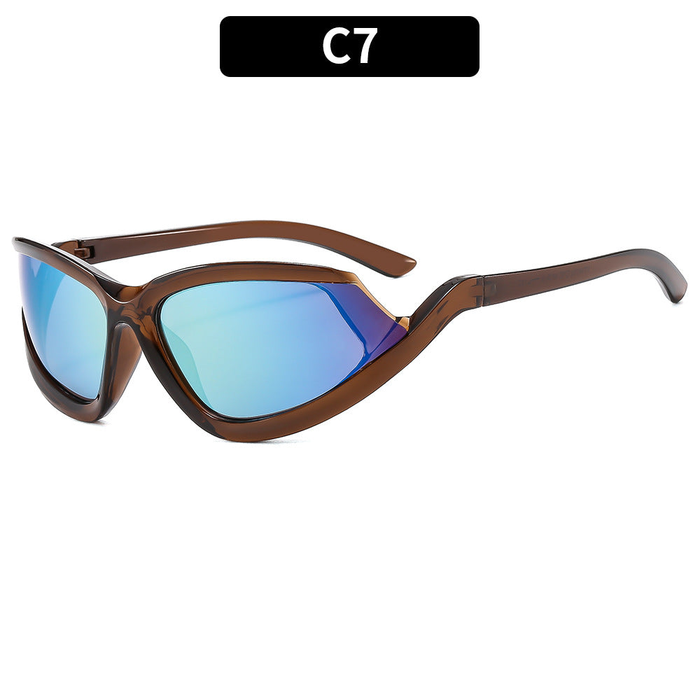 Sporty Cat-Eye Sunglasses