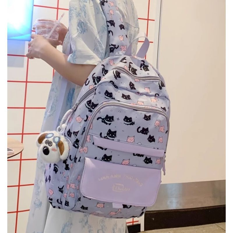 Playful Cat-Themed Backpack Kalsten
