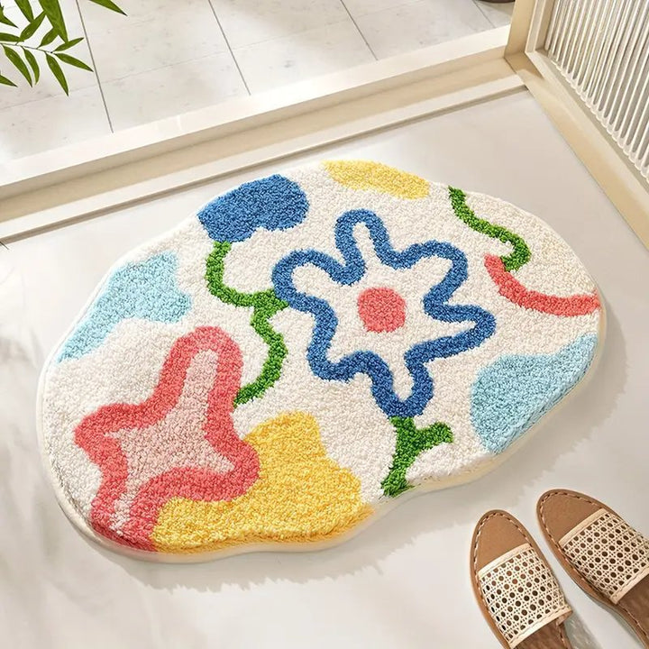 Alien Skateboard Themed Area Rug