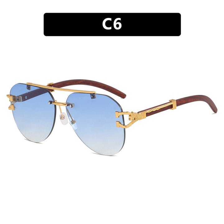 Women's sunglasses with elegant design and wooden accents Kalsten