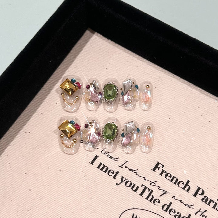 Crystal Embellished Nail Art