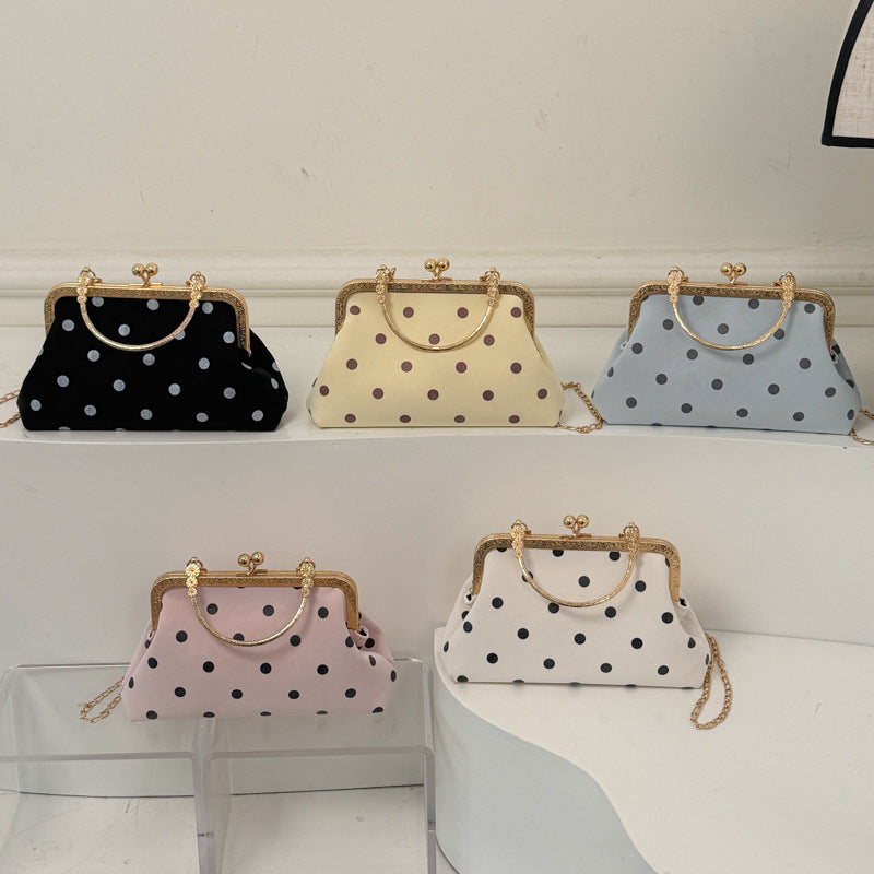 WoVintage Elegant Polka Dot Evening Clutch Kalsten