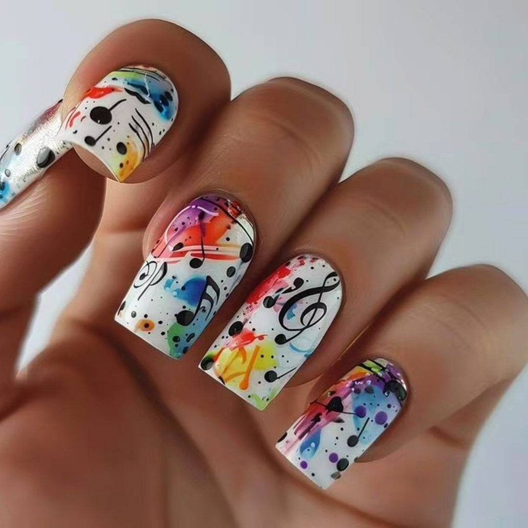 Creative Art Nails with Musical Design Kalsten