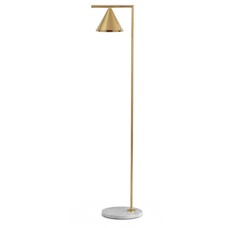 Artistic Floor Lamp with Sleek Cone Shade