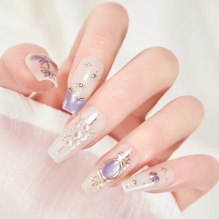 Artistic Press-On Nail Art Extensions Kalsten