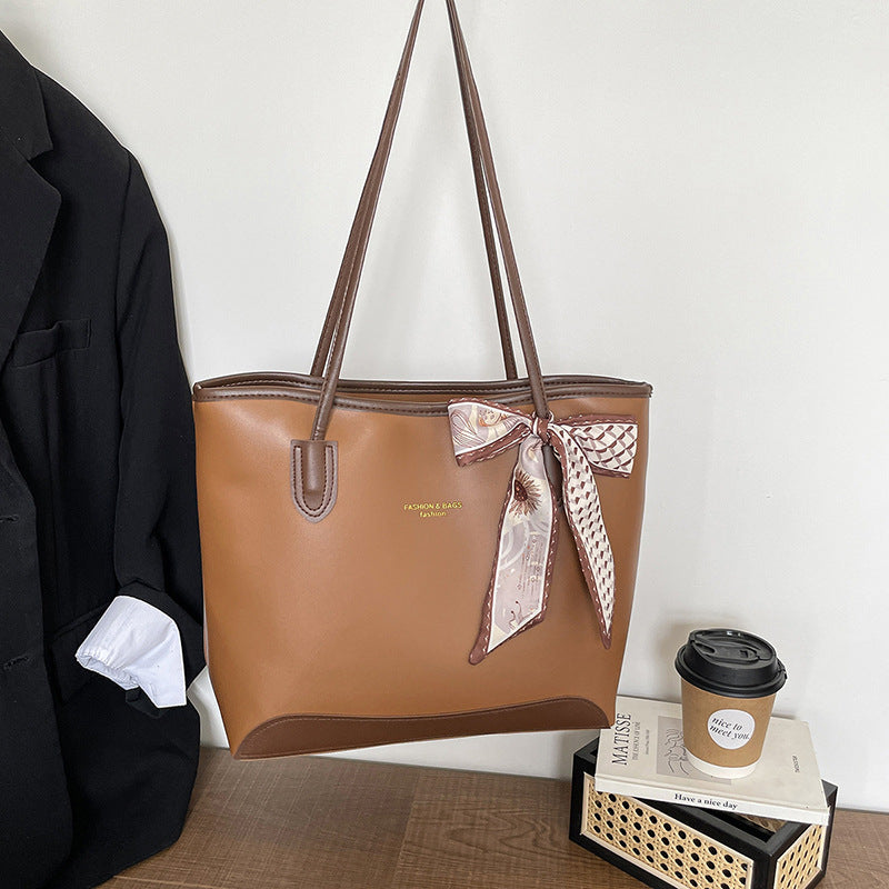 Elegant Faux Leather Tote Bag