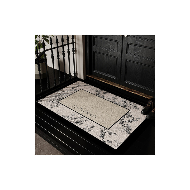 Floral Design Decorative Entrance Mat