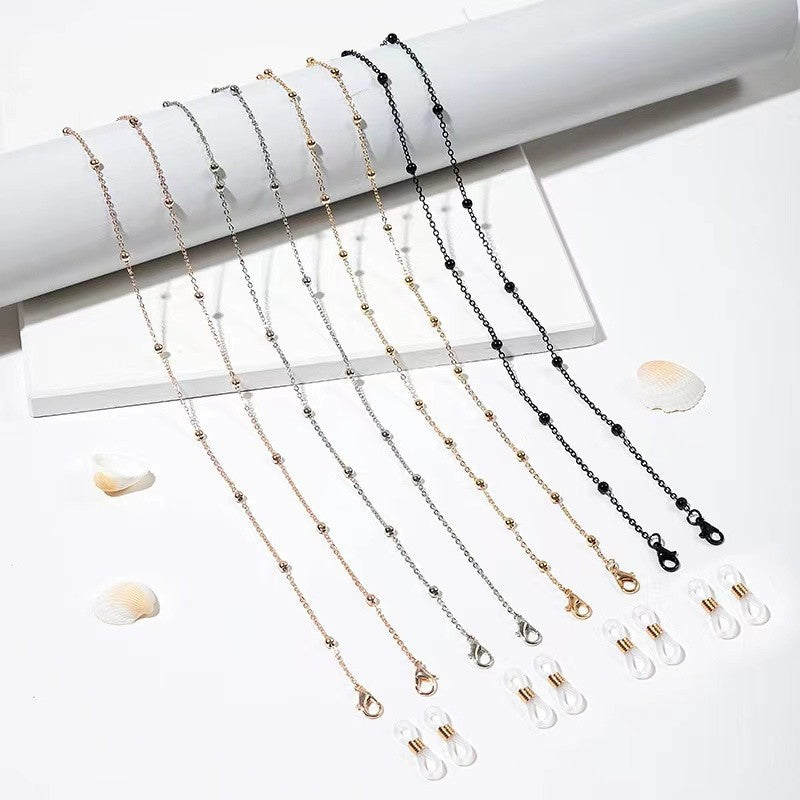 Silver Beaded Eyewear Chain Kalsten