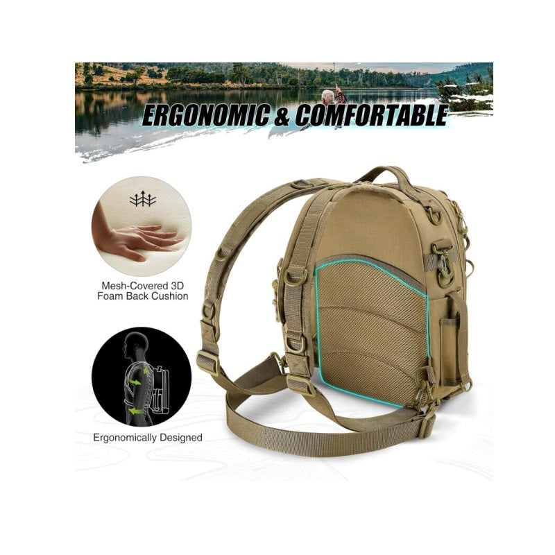 Multifunctional Fishing Backpack Bag with Integrated Accessory Compartments Kalsten