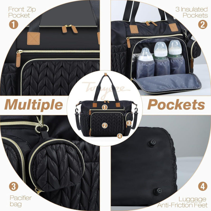 Elegant diaper bag with insulated compartments Kalsten