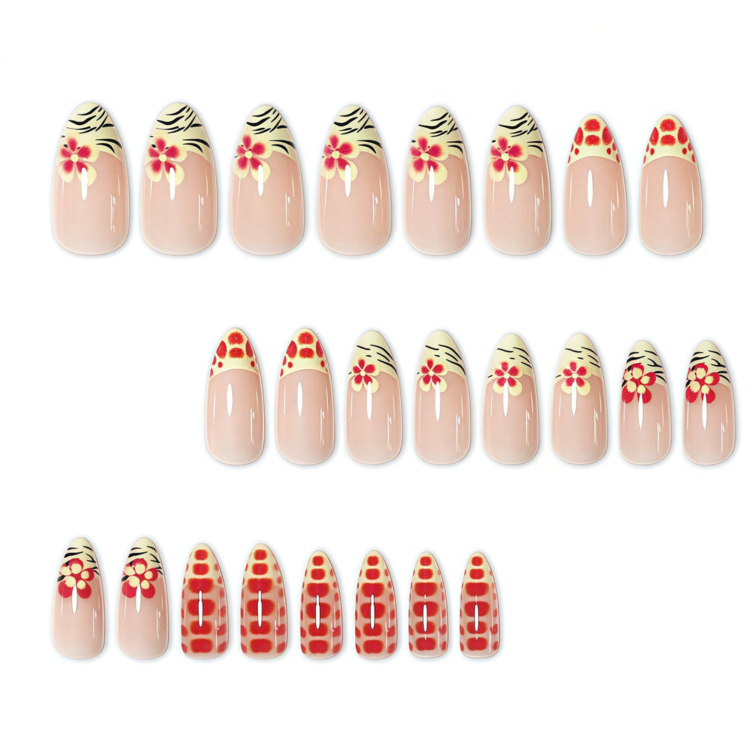 Artistic Floral Press-On Nail Set Kalsten 1787368887