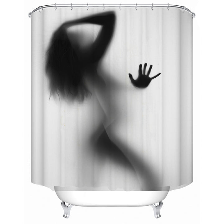 Artistic Silhouette Shower Curtain Kalsten